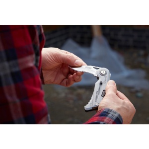 Stanley 0-10-813, Cutit uilitar sport Quickslide, lama cu zimti + slider cu lama de zinc, 120mm - Img 13