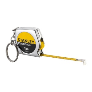 Stanley 0-39-055, ruleta tip breloc PowerLock 1m, sistem de blocare si retragere automata a benzii, 1m x 6.35mm, blister - Img 2