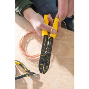Stanley STHT0-75414, Cleste standard pentru sertizare, fise neizolate si preizolate 1.5-6mm, cutite sarma 0.75-6mm, lungime 220mm - Img 3