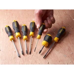 Stanley STHT16152-0, surubelnita Cushion Grip cu varful drept si lungimea tijei de 75mm, 3.5x0.6mm - Img 7