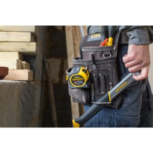 Stanley STST1-80114, suport din piele pentru curea, 3 buzunare pentru scule - Img 5
