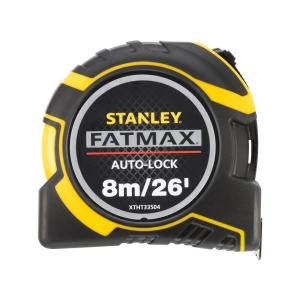 Stanley XTHT0-33504, ruleta autolock fatmax 8m, Mylar®, BladeArmor, magnet fix, 8m/26Inch x 32mm + un carlig detasabil, blister - Img 1