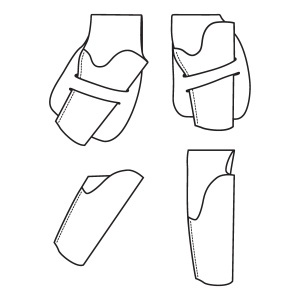 Tipar hartie toc de pistol 1911 (1911 Holster) - Tandy Leather 56467-00