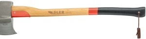 Topor despicare lemne de foc cu teaca din piele, Super Splitter Adler - Img 3