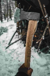 Topor Rheinland Axe cu teaca din piele Adler Tools - Img 5