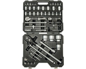 Trusă capete chei și accesorii WGB 1/4" + 1/2" + 3/4", 54 piese