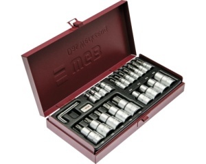 Trusă WGB 1/4" + 1/2", 23 piese, crom-vanadiu