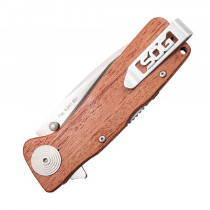 TWI24-CP Briceag Twitch XL Drop Point, Satin, Maner lemn, SOG - Img 5