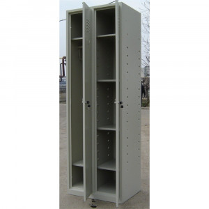 Vestiar 2 usi cu un compartiment cu 4 polite, 600x450x1800 mm - Img 3