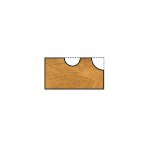 3967000 Freza semirotunda pentru lemn,diametru taiere ˜ 12,7 mm, Wolfcraft - Img 2