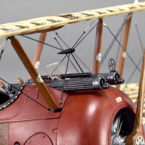 Aeromodel Luptător Sopwith Camel, scara 1:16 Model de aeronava din lemn si metal - Img 11