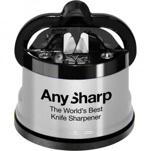 ANY- Essentials Silver Dispozitiv de ascutit cutite cu carcasa plastic, Silver, Anysharp - Img 1