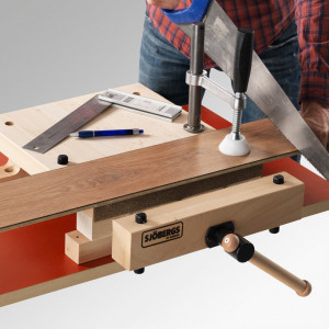 Banc de lucru portabil Sjöbergs cu menghina, lemn masiv de fag, deschidere 110 mm - Img 14