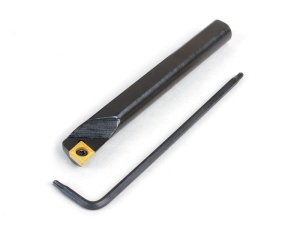 Bare de alezat cu insertie din carbura de tip RH 80°, 8mm pentru strung Sherline - Img 1