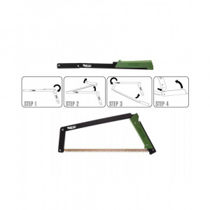 BOREAL21.1 Fierastrau bushcraft pliabil, 53 cm lungime, cu teaca, Agawa - Img 3