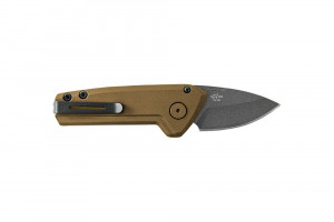 Briceag automat de vanatoare Buck Mini Deploy Auto Sniper 0839BRS1-B, otel S35VN, maner aluminiu, Button Lock - Img 2