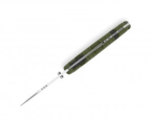 Briceag de vanatoare Buck Pursuit Large 0659GRS-B, otel 420HC, maner Versaflex verde, Lockback - Img 6
