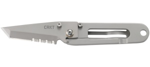 Briceag K.I.S.S. Silver w/Triple Point Serrations, CRKT - Img 10