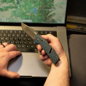 Briceag SOG - Trident AT - Uniform Blue, Tanto - Img 10