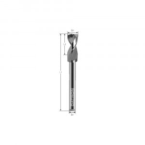 Burghiu de carbura, Datron 0068737, 3.70x3.175mm - Img 3