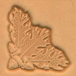 Cap de stanta de embosare 3D Craftool, model colt cu frunza de stejar (Oak Leaf Corner) - Tandy Leather 8536-00 - Img 2