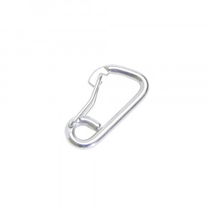 Carabinieră asimetrică cu arc de siguranță Nautic Pro 60x6 mm, inox A4
