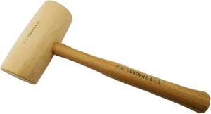 Ciocan din lemn pentru lucrari de pielarie si marochinarie CS Osborne SUA - Img 2