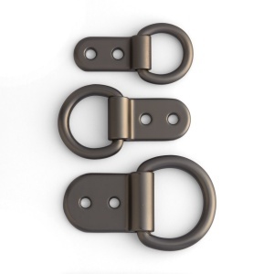 Clips cu inel D (Solid Clip Dee), 16, 19 si 25 mm, 9 finisaje - Tandy Leather - imagine 2