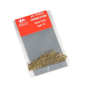 Cuie din alama fara cap pentru navomodele, 11mm, Amati - Img 2
