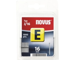 Cuie zincate Novus E 16mm pentru capsator pneumatic, pachet 1000 bucăți