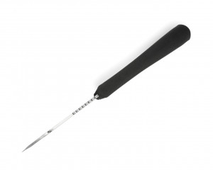 Cutit de vanatoare Buck 685 BuckLite MAX II Large Guthook 0685BKG-B, lama 10.2 cm, otel 420HC, maner cauciuc, teaca inclusa - Img 3