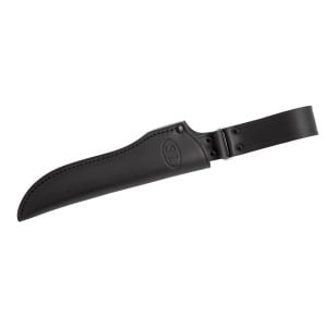 Cutit Fallkniven S1 Forest Knife Lam. VG7 Satin Finish - Lama 130 mm, Otel Laminat VG7, Maner Thermorun, Teaca Piele - Img 2