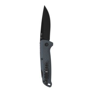 Cutit pliabil SOG Adventurer LB Gray Black 13-11-06-43, lama Drop Point 5Cr15MoV Satin, Lockback, maner GRN Gray & Black, EDC Outdoor - Img 2