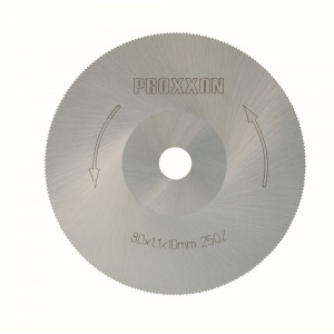 Disc de ferastrau din otel HSS Proxxon 28730, 80 x 1,1 x 10 mm, 250 dinti