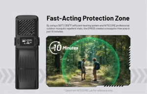 Dispozitiv Anti Tantari Nitecore EMR25, Functie Powerbank 12000 mAh, Ultrasunete, Protectie 5 m, IPX5 - Img 5