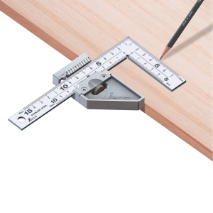 Echer tamplarie 15 cm cu opritor metalic, Shinwa - Img 2
