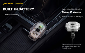 F07101G Lanterna breloc Crystal PRO Gri, Armytek - Img 21