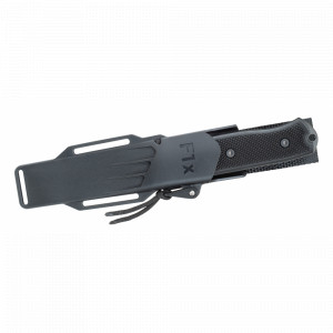 F1xb_Elmax Cutit de supravietuire si bushcraft F1xb ELMAX – Tungsten Carbide, lama neagra, Fallkniven - Img 2