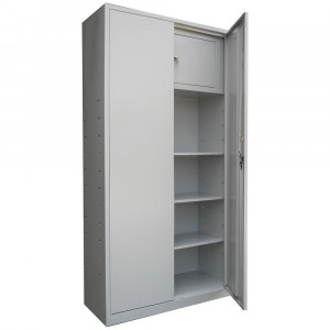 Fiset metalic cu caseta si 3 polite MATRIX A180, 900 x 400 x 1800 mm