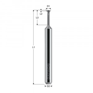 Freza pentru filetare 4 caneluri, Datron 0068451L, 4.0x0.5x6.0mm - Img 2