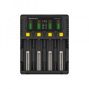 Incarcator inteligent Armytek Uni C4 Plug Type C pentru acumulatori Li-Ion, Ni-MH, Ni-Cd, LiFePO4 si Ni-Zn