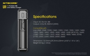 Incarcator Inteligent Nitecore UI1, 1 Slot, Li-ion / IMR, Alimentare USB-C, Recuperare IMR - Img 6