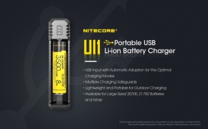 Incarcator Inteligent Nitecore UI1, 1 Slot, Li-ion / IMR, Alimentare USB-C, Recuperare IMR - Img 16