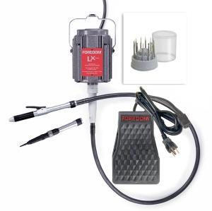 Kit bijutier pentru montaj pietre K.2245-22 cu doua piese de mana, Foredom