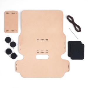 Kit husa de telefon XL din piele vegetala Tandy Leather, cu prindere pe curea - imagine 5