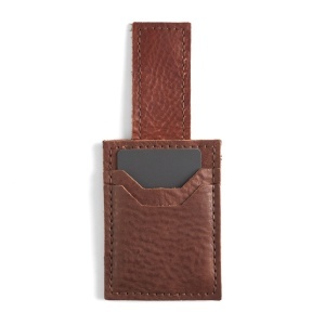 Kit portofel cu clip pentru bani Bison din piele de bizon Tandy Leather, 10 x 7,6 cm