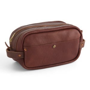 Kit trusa de toaleta Bison din piele Tandy Leather, 28 x 15 x 15 cm