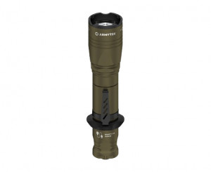 Lanterna tactica Armytek Dobermann Pro Magnet USB Olive Warm 1400 lm cu acumulator inclus