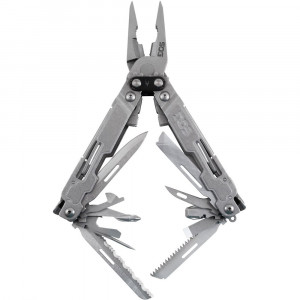 Multitool SOG PowerAccess, 18 functii, otel 5Cr15MoV, Compound Leverage, finisaj Stonewash