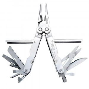 Multitool SOG PowerLock cu husa din nylon, 18 functii, otel inoxidabil 420